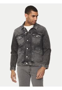 Tommy Jeans Kurtka jeansowa Isaac DM0DM19362 Szary Regular Fit. Kolor: szary. Materiał: bawełna