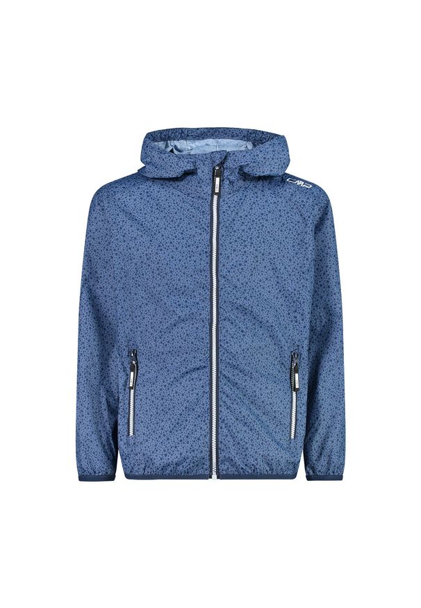 Kurtka impermeabilna z kapturem dla dziewczynki CMP. Typ kołnierza: kaptur. Kolor: niebieski. Sezon: zima. Styl: sportowy