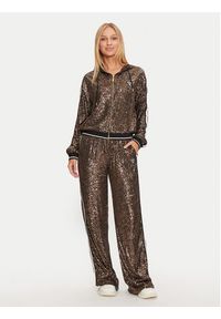 Guess Bluza V4BQ19 KCI90 Brązowy Regular Fit. Kolor: brązowy. Materiał: syntetyk #4