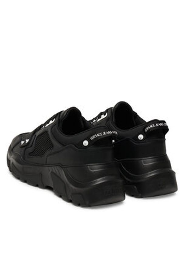 Versace Jeans Couture Sneakersy 79YA3SC4 ZSC55 899 Czarny. Kolor: czarny. Materiał: skóra