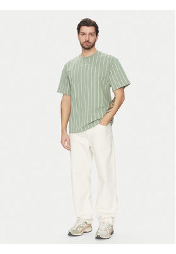 Karl Kani T-Shirt 60300340 Zielony Regular Fit. Kolor: zielony. Materiał: bawełna