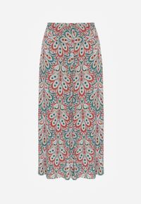 Renee - Czerwone Spodnie z Gumką w Pasie i Szerokimi Nogawkami z Wiskozy Adotria. Kolor: czerwony. Materiał: wiskoza #5