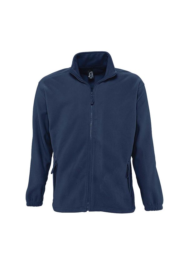 SOL'S - Męski Polar North Bluza Polarowa Outdoor. Kolor: niebieski. Materiał: polar. Sezon: zima. Styl: sportowy