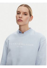 TOMMY HILFIGER - Tommy Hilfiger Bluza WW0WW39791 Błękitny Relaxed Fit. Kolor: niebieski. Materiał: bawełna