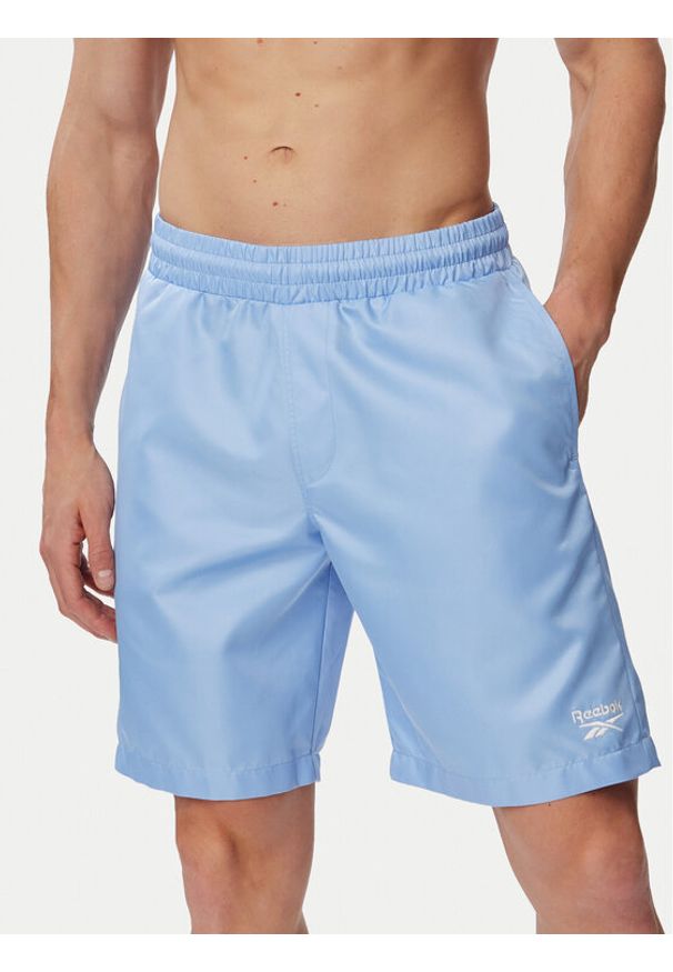 Reebok Szorty kąpielowe Brennan RK25563CCM Błękitny Regular Fit. Kolor: niebieski. Materiał: syntetyk