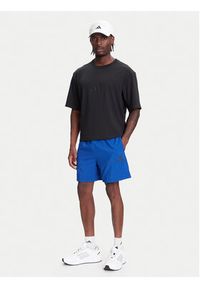 Adidas - adidas Szorty sportowe Essentials Small Logo Chelsea JF1116 Niebieski Regular Fit. Kolor: niebieski. Materiał: syntetyk. Styl: sportowy