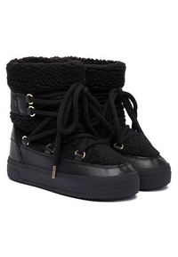 TOMMY HILFIGER - Tommy Hilfiger Śniegowce Faux Shearling Snowboot FW0FW08788 Czarny. Kolor: czarny. Materiał: materiał #5