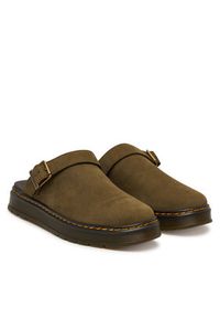 Dr. Martens Klapki Brookline DM42861300 Zielony ciemny. Kolor: zielony. Materiał: skóra, zamsz #5
