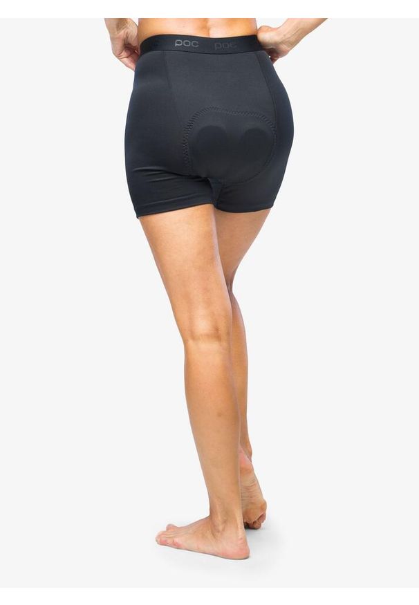 Spodenki rowerowe damskie z wkładką POC Recycle Boxer. Kolor: czarny