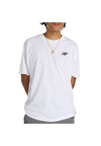 Koszulka męska New Balance MT53706WT - biała. Kolor: biały. Materiał: bawełna. Długość rękawa: krótki rękaw. Długość: krótkie #1