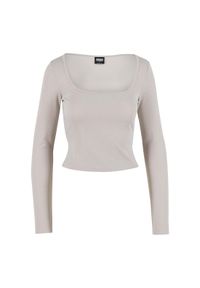 Damski top z długim rękawem Urban Classics. Kolor: biały. Materiał: polar. Długość rękawa: długi rękaw. Długość: długie. Sezon: zima #1