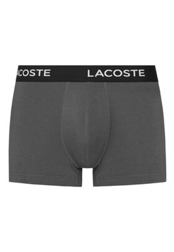 Lacoste Komplet 5 par bokserek 5H1292 Szary. Kolor: szary. Materiał: bawełna