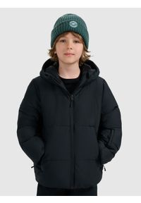 4f - 4F Kurtka narciarska membrana 5000 chłopięca - czarna 128 (7-8 lat). Kolor: czarny. Materiał: materiał, poliester. Sezon: lato #1