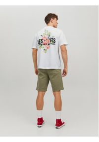 Jack & Jones - Jack&Jones T-Shirt Flores 12228776 Biały Loose Fit. Kolor: biały. Materiał: bawełna #7