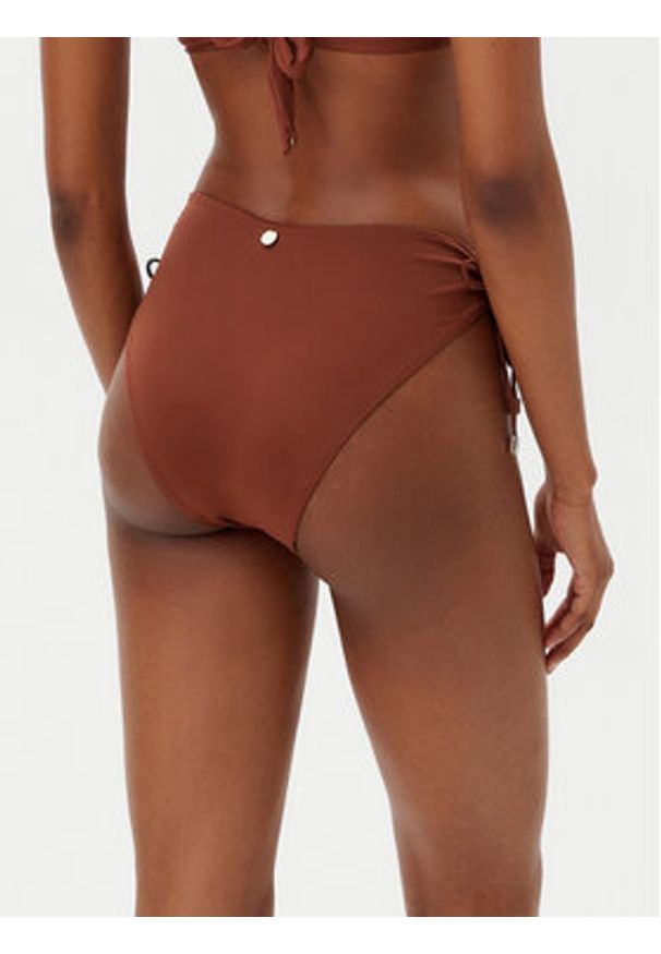 Max Mara Beachwear Dół od bikini Sandra 2516821109 Brązowy. Kolor: brązowy. Materiał: syntetyk