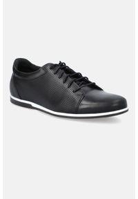 Lancerto - Sneakersy Grand Czarne. Kolor: czarny
