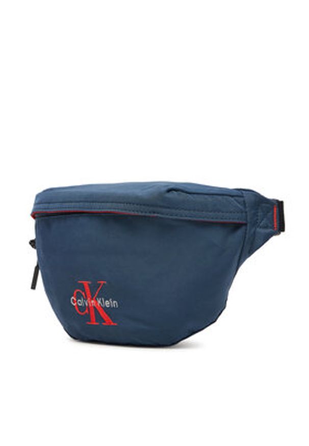 Calvin Klein Saszetka nerka Bold Waistbag LV04D3116G Granatowy. Kolor: niebieski. Materiał: materiał