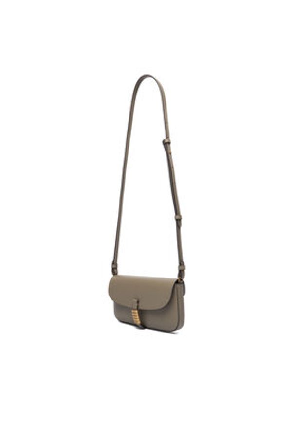 Pinko - PINKO Torebka Saddle Flat AI 25-26 PCPL 105349 A1ZX Szary. Kolor: szary. Materiał: skórzane