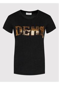 Deha T-Shirt B74492 Czarny Regular Fit. Kolor: czarny. Materiał: wiskoza #3
