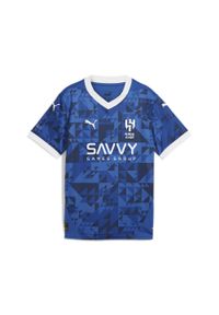 Puma - Al Hilal Saudi F.C. Młodzieżowa koszulka domowa Stade Rennais F.C. 24/25 PUMA. Kolor: niebieski, wielokolorowy, biały. Wzór: aplikacja. Sport: piłka nożna