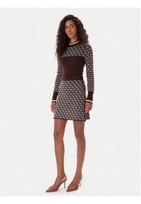 Guess Spódnica ołówkowa W5BD81 Z3JD2 Brązowy Slim Fit. Kolor: brązowy. Materiał: syntetyk #5