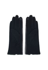 Wittchen - Damskie rękawiczki w melanżowy wzór. Kolor: biały, wielokolorowy, czarny. Materiał: wełna. Wzór: melanż. Styl: elegancki #4