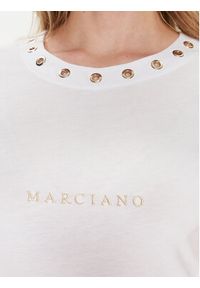 Marciano Guess T-Shirt 4RGP24 6138A Biały Regular Fit. Kolor: biały. Materiał: bawełna