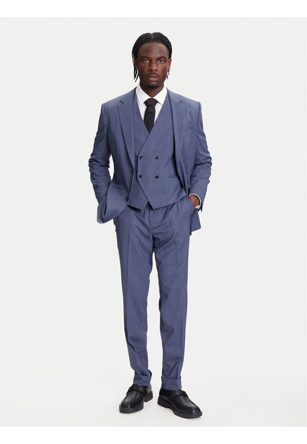HUGO BOSS Garnitur Henry-Getlin253V1X 50544664 Niebieski Regular Fit. Kolor: niebieski. Materiał: syntetyk