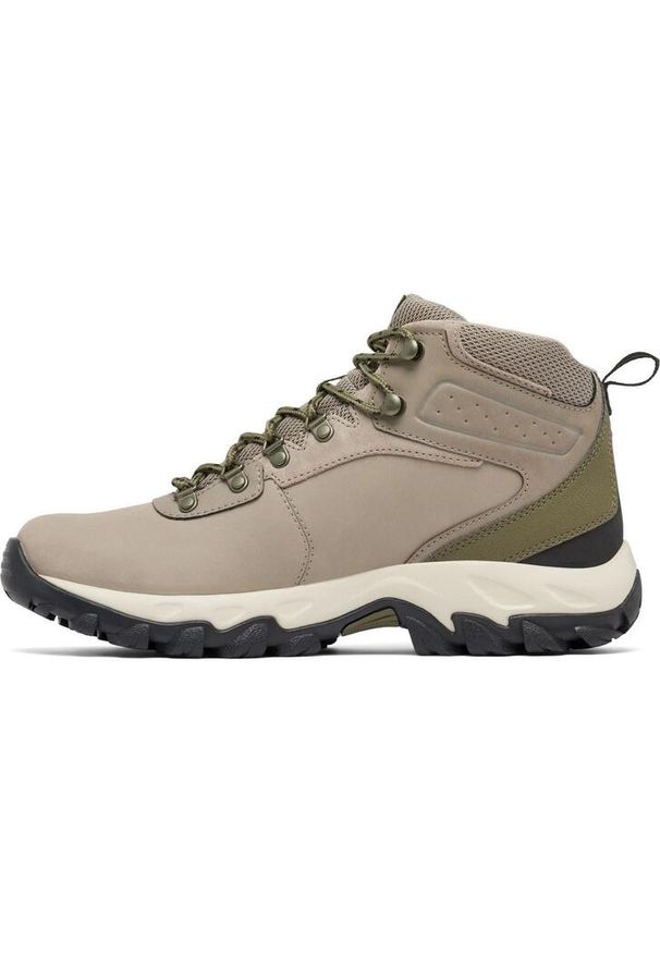 columbia - Męskie buty turystyczne Columbia Newton Ridge Plus II Waterproof. Kolor: beżowy. Materiał: skóra. Sport: turystyka piesza