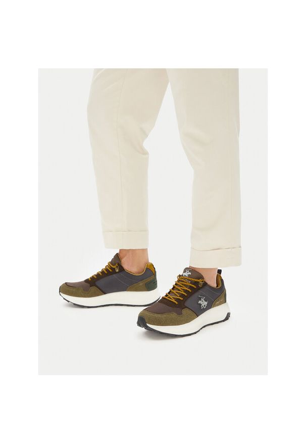 Sneakersy Beverly Hills Polo Club. Kolor: brązowy