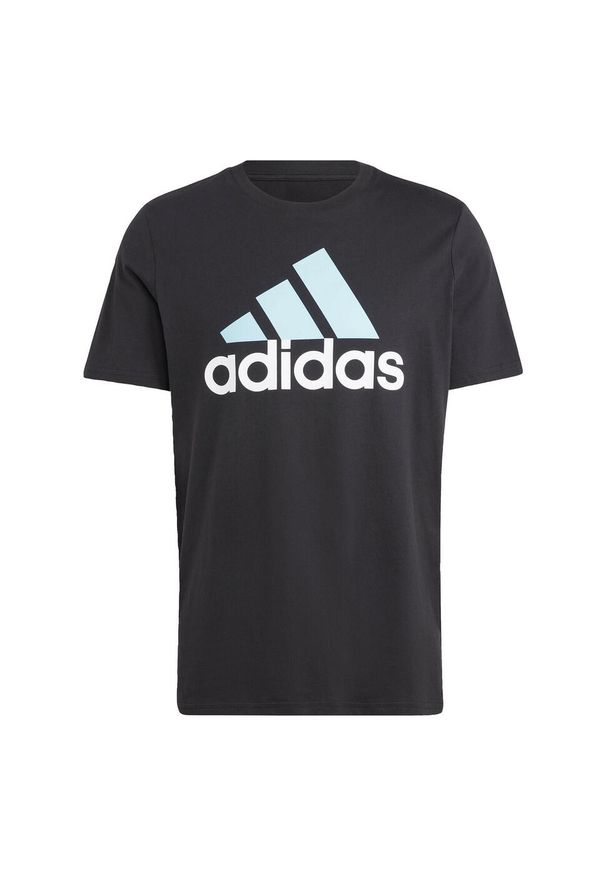 Adidas - Essentials Single Jersey Big Logo Tee. Kolor: wielokolorowy, niebieski, czarny. Materiał: jersey