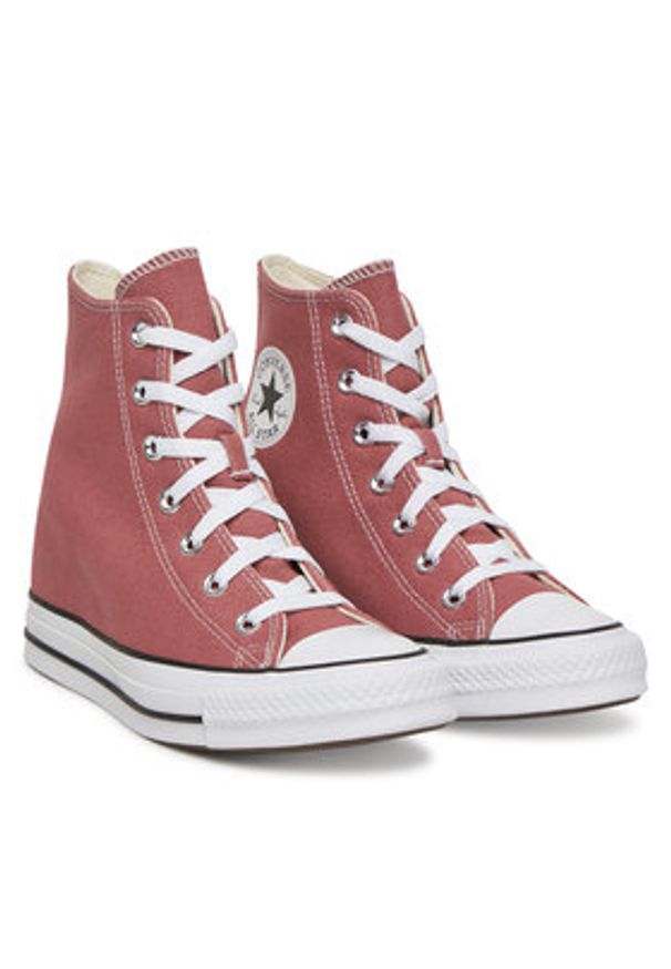 Converse Trampki Chuck Taylor All Star Wedge A13832C Różowy. Kolor: różowy. Materiał: materiał