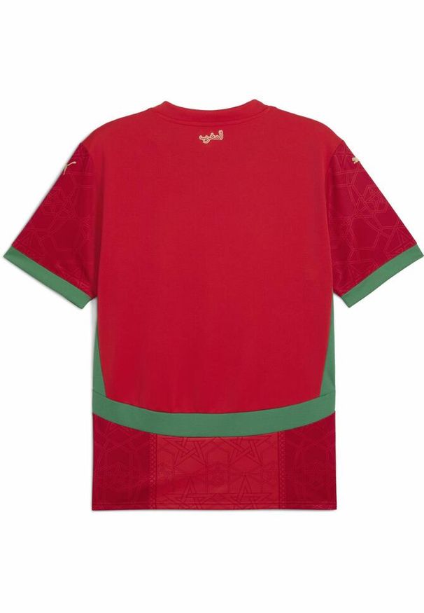 Puma - Koszulka domowa Maroc CAN 2025. Kolor: czerwony, wielokolorowy, zielony. Wzór: aplikacja