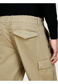 Sisley Spodnie materiałowe 4H2FSF03P Beżowy Straight Fit. Kolor: beżowy. Materiał: bawełna #4