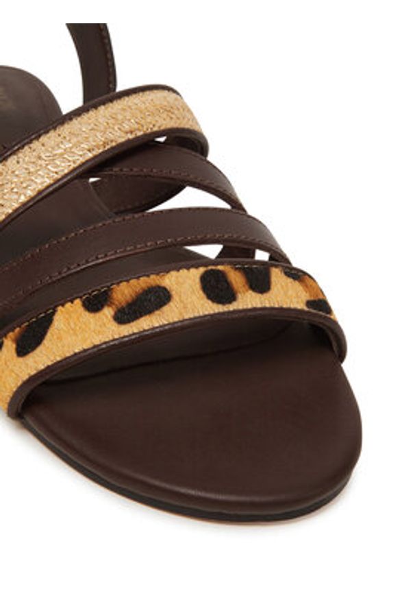 Bronx Sandały New-Skyler 85043-PW Brązowy. Kolor: brązowy. Materiał: skóra