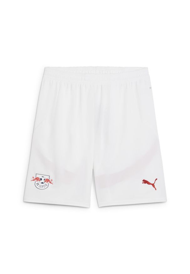 Puma - Szorty RB Leipzig 2024/25. Kolor: biały, czerwony, wielokolorowy. Sport: piłka nożna