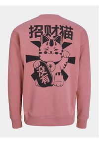 Jack & Jones - Jack&Jones Bluza Dirk 12249455 Różowy Wide Fit. Kolor: różowy. Materiał: bawełna #5