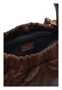 TOMMY HILFIGER - Tommy Hilfiger Torebka Soft Leather Mini Crossover AW0AW18306 Brązowy. Kolor: brązowy. Materiał: skórzane #5
