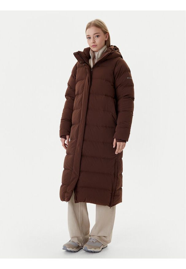 columbia - Columbia Kurtka puchowa Amaze Puff™ 2134894 Brązowy Regular Fit. Kolor: brązowy. Materiał: syntetyk