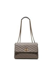 Tory Burch Torebka Kira Chevron Convertible Shoulder Bag 90446 Szary. Kolor: szary. Materiał: skórzane