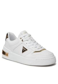 Guess Sneakersy Clarkz2 FLPCLK FAL12 Biały. Kolor: biały. Materiał: skóra