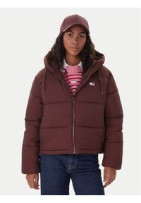 Tommy Jeans Kurtka zimowa DW0DW21625 Brązowy Regular Fit. Kolor: brązowy. Materiał: syntetyk. Sezon: zima