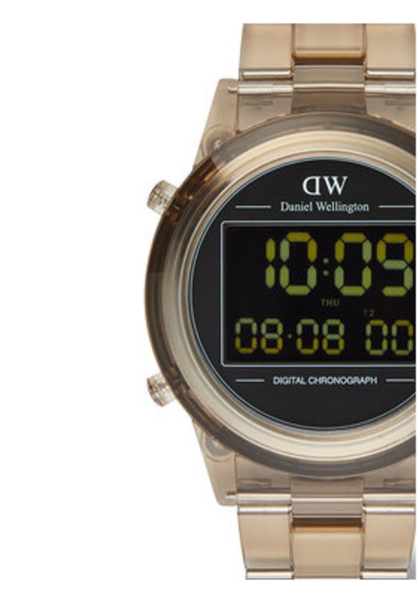 Daniel Wellington Zegarek DW00100767 Brązowy. Kolor: brązowy. Materiał: syntetyk