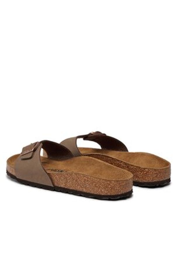Birkenstock Klapki Madrid 0040093 Brązowy. Kolor: brązowy. Materiał: skóra
