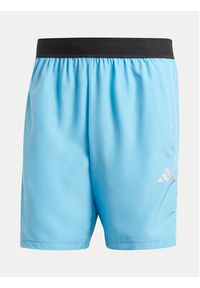 Adidas - adidas Szorty sportowe IR5881 Błękitny Regular Fit. Kolor: niebieski. Materiał: syntetyk. Styl: sportowy