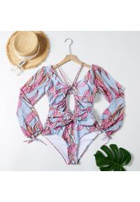 Intica - Strój kąpielowy z długim rękawem UV ochrona szybkoschnący Zwaanhilde. Kolor: wielokolorowy. Materiał: materiał. Długość: długie #1