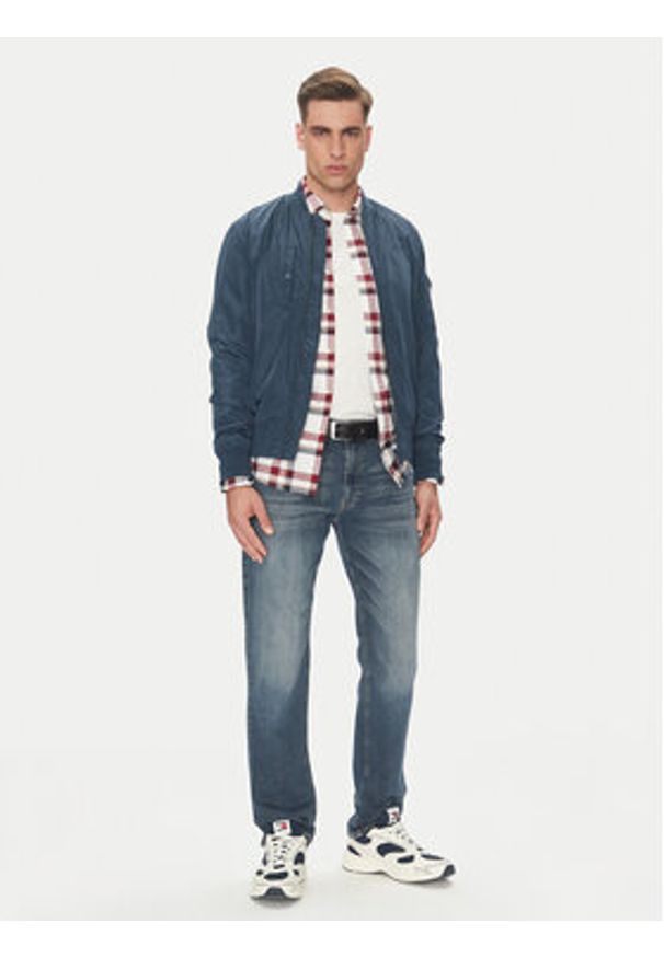 Tommy Jeans Jeansy Ryan DM0DM21097 Granatowy Slim Fit. Kolor: niebieski