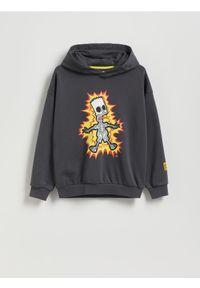 Reserved - Bluza The Simpsons - ciemnoszary. Kolor: szary. Materiał: bawełna, dzianina