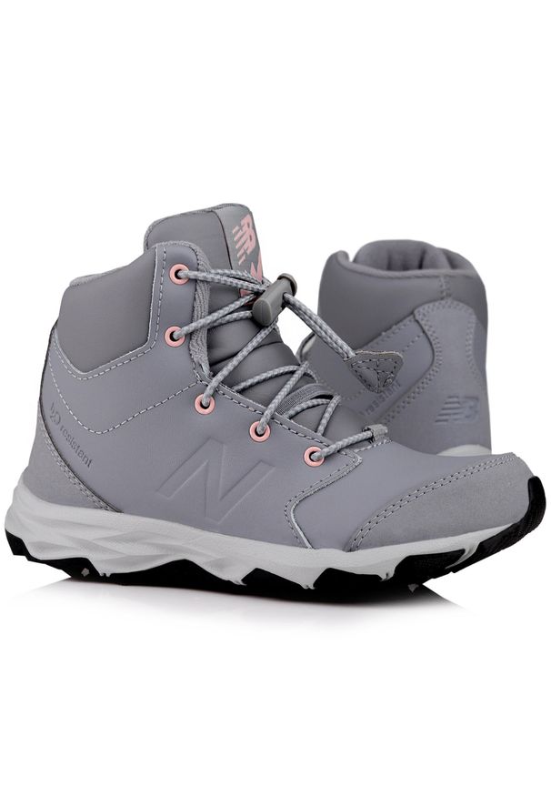 Buty dziecięce zimowe trekingowe New Balance. Kolor: wielokolorowy, czarny, szary. Sezon: zima