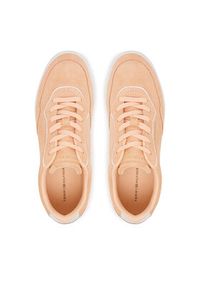 TOMMY HILFIGER - Tommy Hilfiger Sneakersy Casual FW0FW08898 Pomarańczowy. Okazja: na co dzień. Kolor: pomarańczowy. Materiał: zamsz, skóra #6